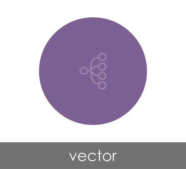 Hierarchie-Websymbol — Stockvektor
