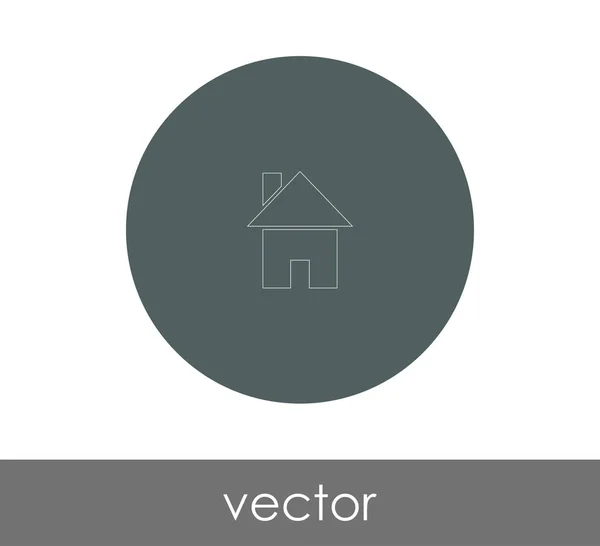 Home Ícone Logotipo Ilustração Vetorial —  Vetores de Stock