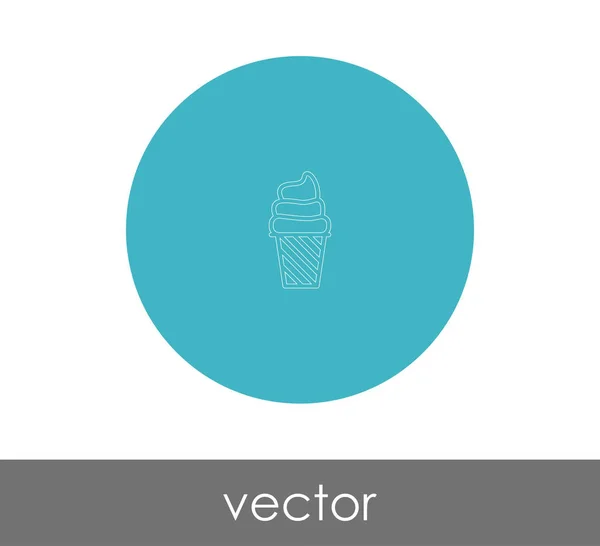 Icono de helado — Vector de stock