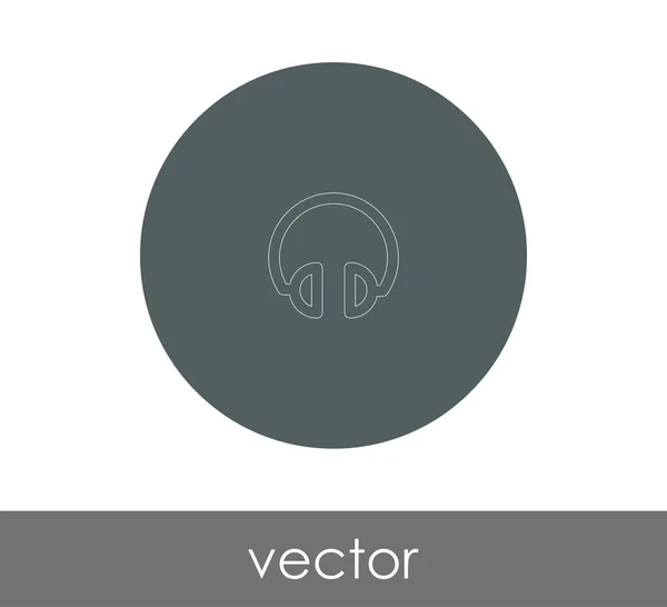 Icône casque — Image vectorielle