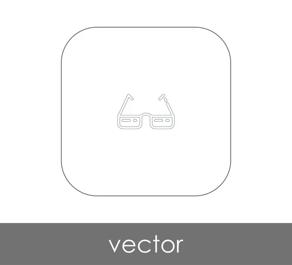 Gafas Icono Web Ilustración Vectorial — Vector de stock