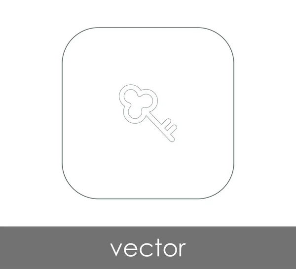 Icône web clé — Image vectorielle