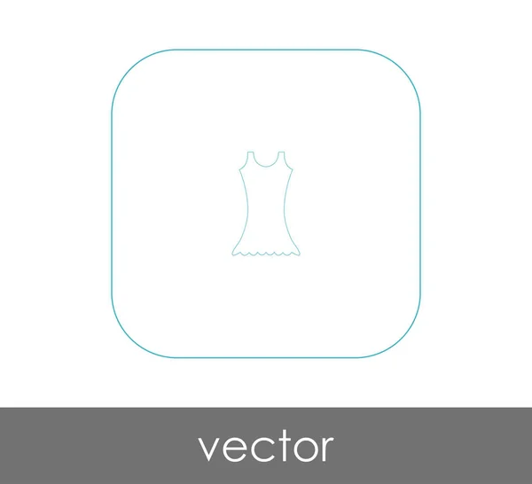 Icono Vestido Vector Ilustración — Archivo Imágenes Vectoriales