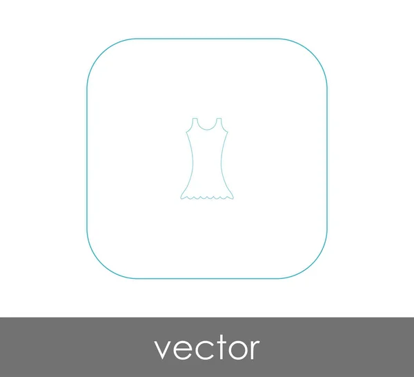 Ícone Vestido Ilustração Vetorial — Vetor de Stock