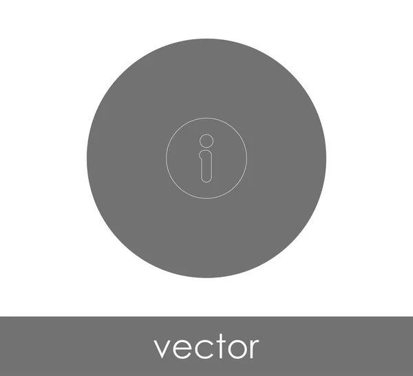 Informatie Pictogram Vector Illustratie — Stockvector