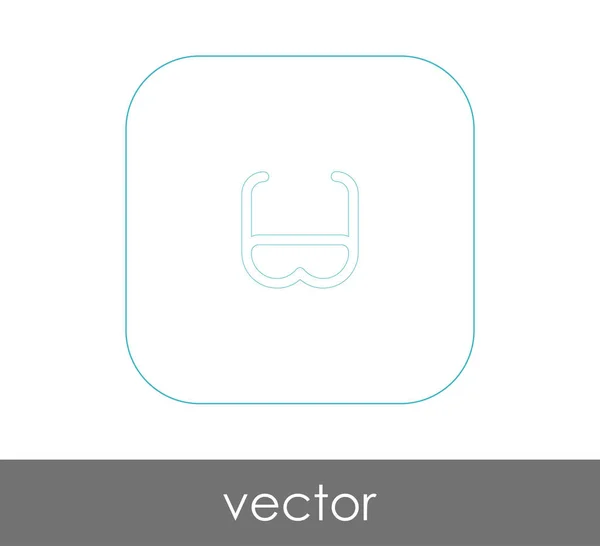 Eyeglasses Web Icon Vector Illustration — Stock Vector