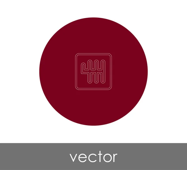 Getriebe Web-Ikone — Stockvektor