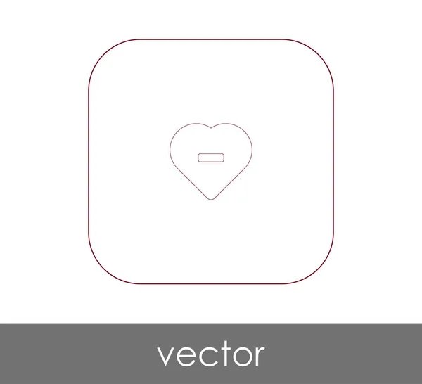 Herz-Symbol-Illustration — Stockvektor