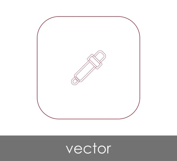 Pipette Web Symbol Vektorillustration — Stockvektor