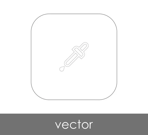 Ikona Webové Pipeta Vektorové Ilustrace — Stockový vektor