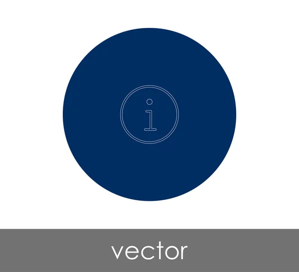 Informatie Pictogram Vector Illustratie — Stockvector