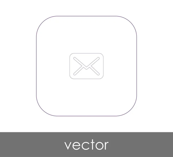 Icône Lettre Mail Illustration Vectorielle — Image vectorielle