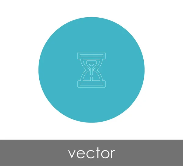 Sanduhr Flaches Symbol Vektorillustration — Stockvektor