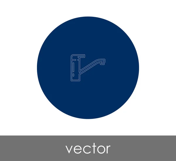 Logo Wasserhahn Symbol Vektorabbildung — Stockvektor