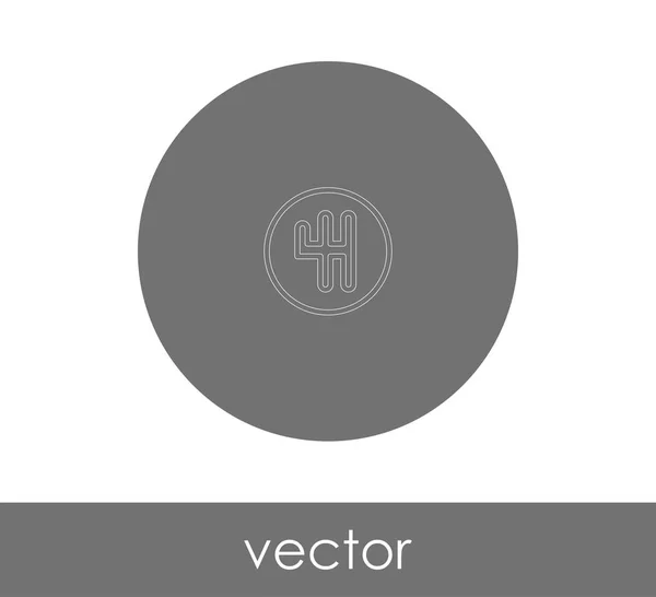 Ikona Webové Převodovky Vektorové Ilustrace — Stockový vektor