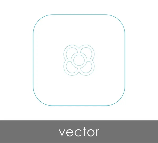 Flower  web icon — Stock Vector