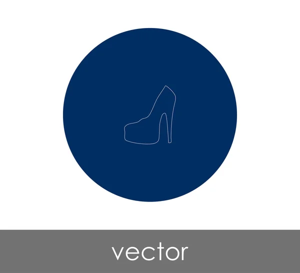 Icono de tacón alto — Vector de stock