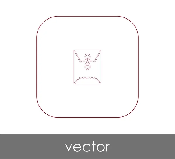 Icono Carpeta Logotipo Ilustración Vectorial — Vector de stock