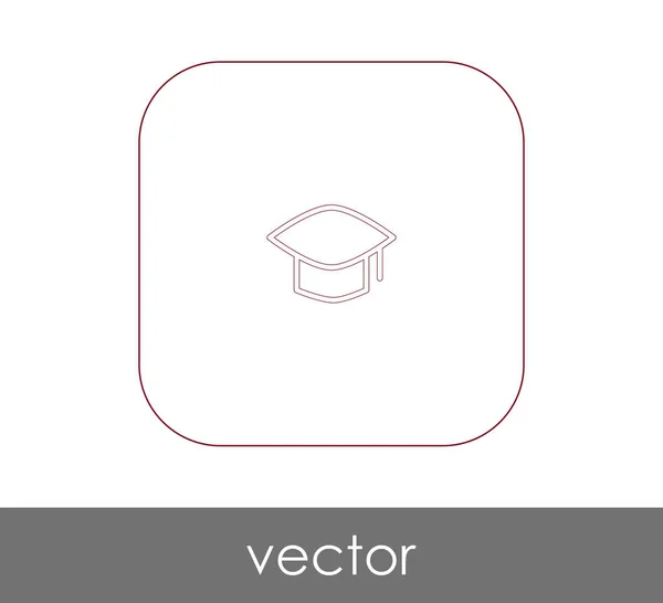 Icono de la tapa de graduación — Vector de stock