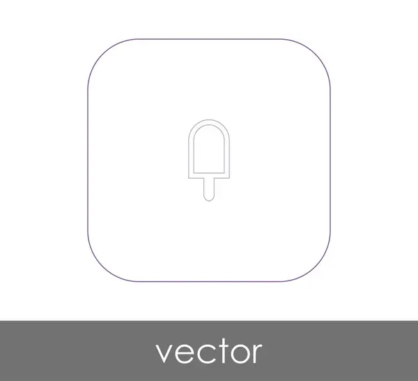 Icono de helado — Vector de stock