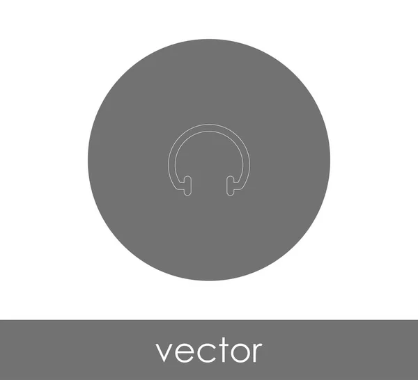 Headphones web icon — Stock Vector