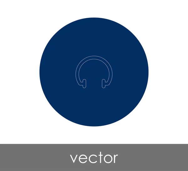Icône casque — Image vectorielle