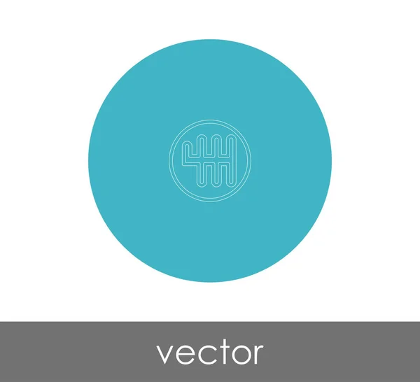 Caja de cambios icono web — Vector de stock