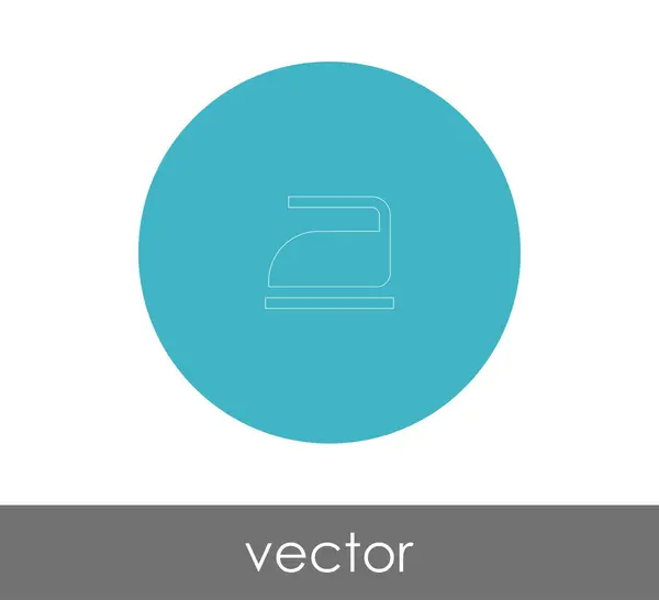 Ferro Ícone Vetor Ilustração Logótipo — Vetor de Stock