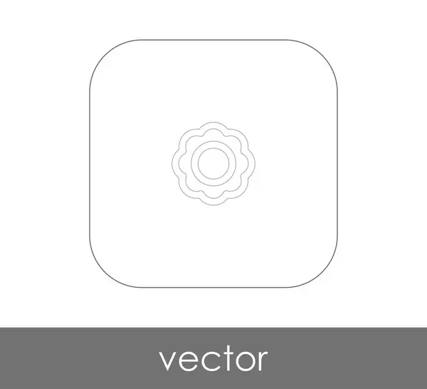 Ícone web flor — Vetor de Stock