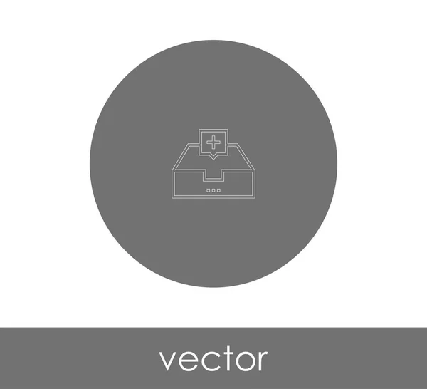 Logo Archief Pictogram Vectorillustratie — Stockvector