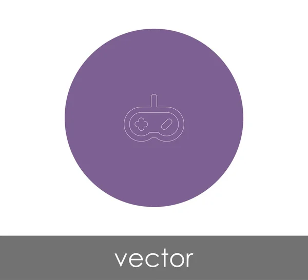 Joystick Symbol Logo Vektorillustration — Stockvektor