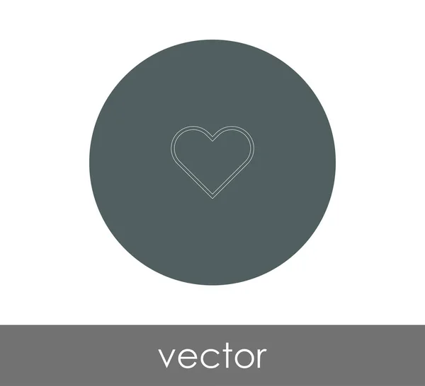 Herz Web Icon Vektorillustration — Stockvektor