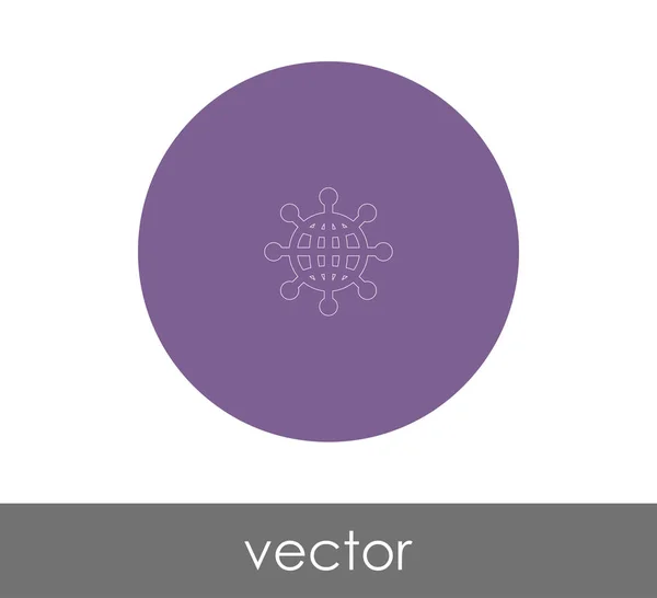 Globo icono web — Vector de stock