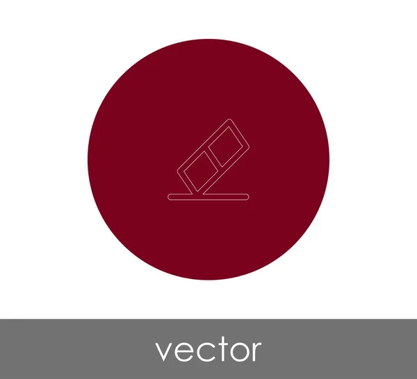 Logo Radiergummi Symbol Vektor Illustration — Stockvektor