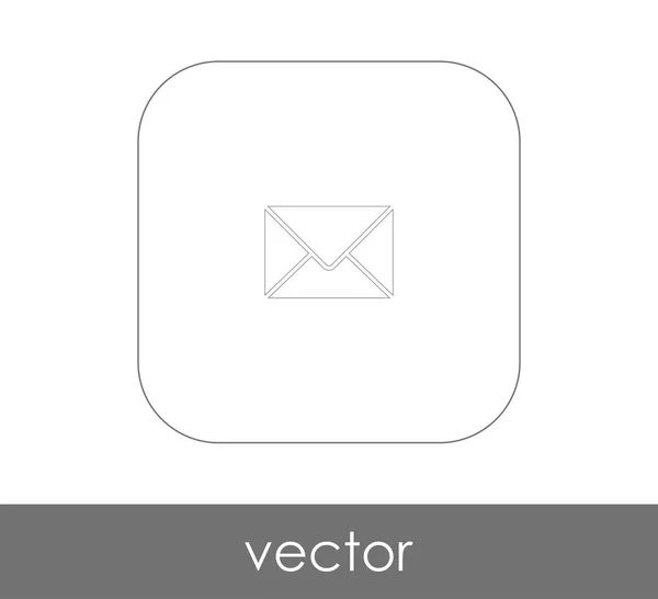 Icono Carta Correo Electrónico Ilustración Vectorial — Vector de stock