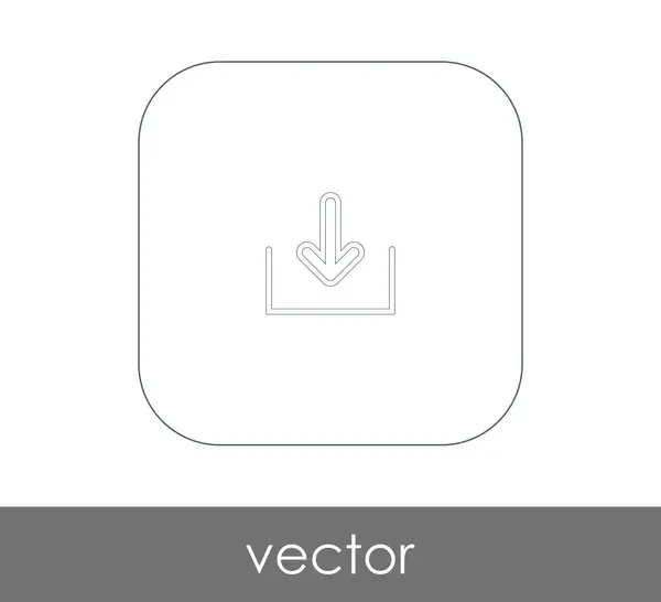 Ícone de seta para download — Vetor de Stock