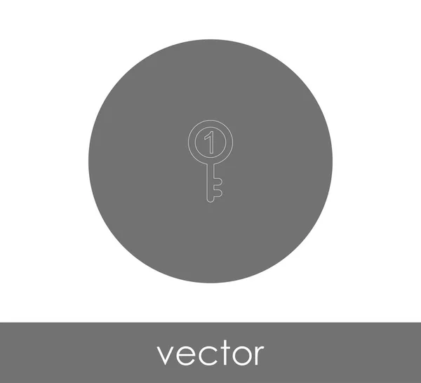 Icono Clave Vector Ilustración — Vector de stock