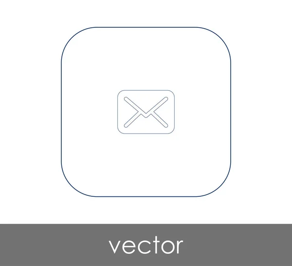 Icono Carta Correo Electrónico Ilustración Vectorial — Vector de stock