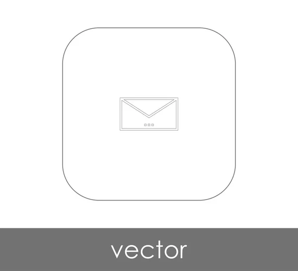 Icono Carta Correo Electrónico Ilustración Vectorial — Vector de stock