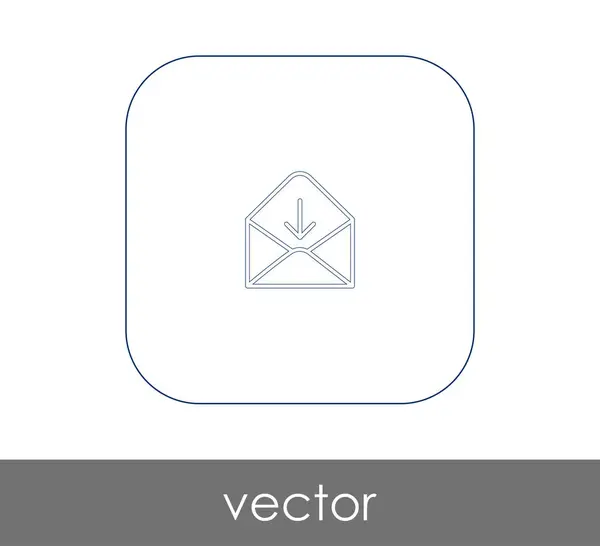 Mail Brief Symbol Vektorabbildung — Stockvektor