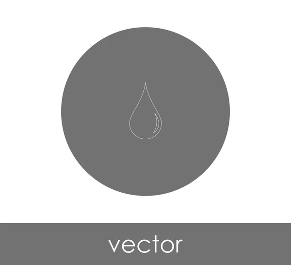 Logotipo Imagem Vetor Ícone Gota — Vetor de Stock