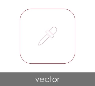 Pipet web simgesi, vektör çizim