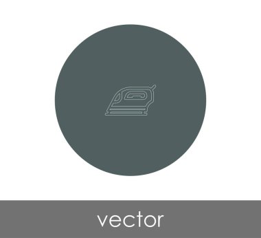 demir simge vektör çizim. logo