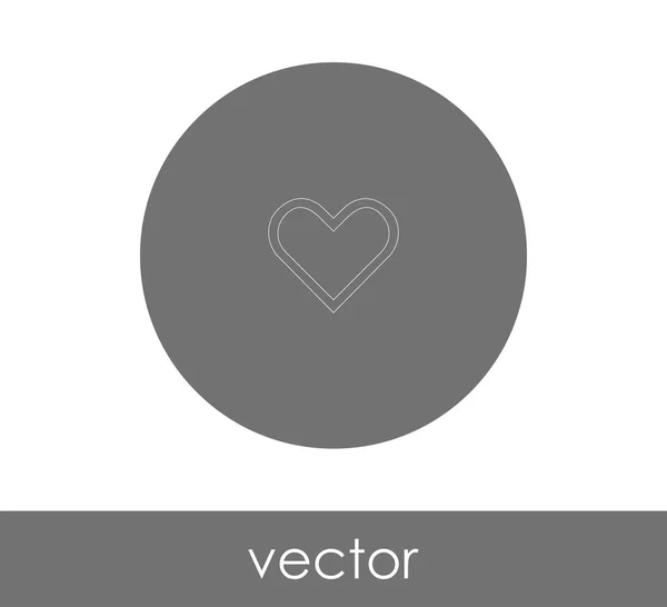 Herz Web Icon Vektorillustration — Stockvektor