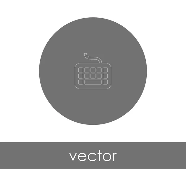 Icono Del Teclado Vector Ilustración — Vector de stock