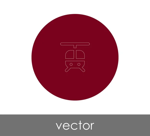 Helikopter-Websymbol — Stockvektor