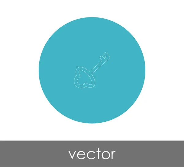 Icono web clave — Vector de stock
