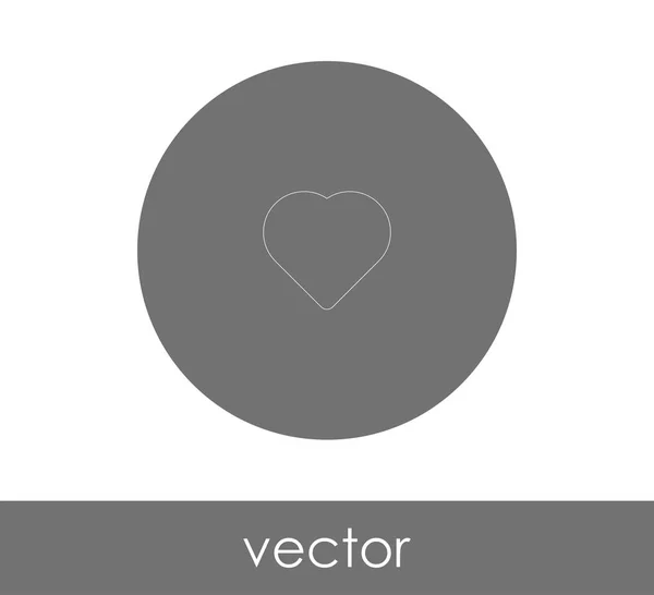 Herz Web Icon Vektorillustration — Stockvektor