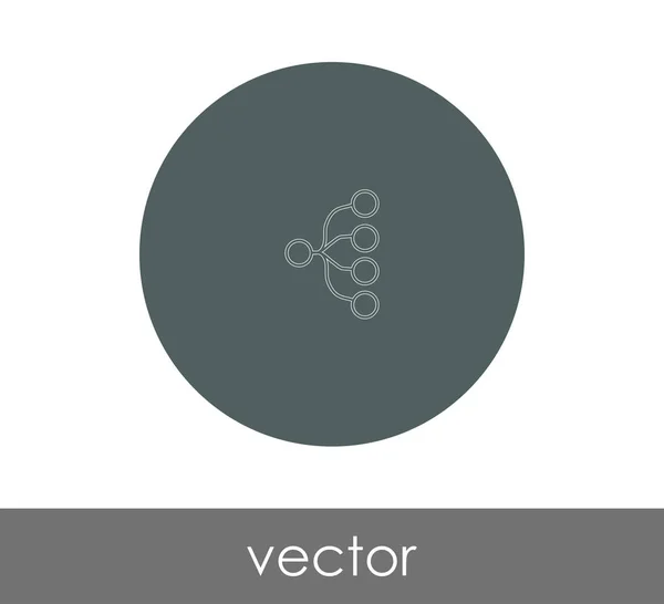 Піктограма веб ієрархії — стоковий вектор