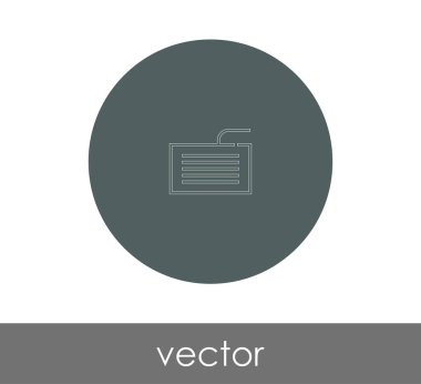 Klavye simgesi vektör illüstrasyonu